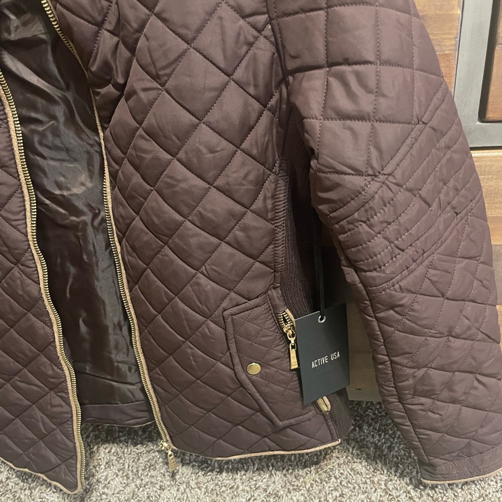 🤎🤎 Quilted Jacket - Picture 3 of 5
